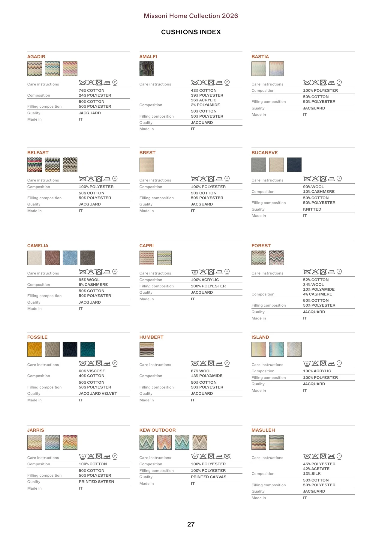 Missoni Home Collection 2026 — страница 27