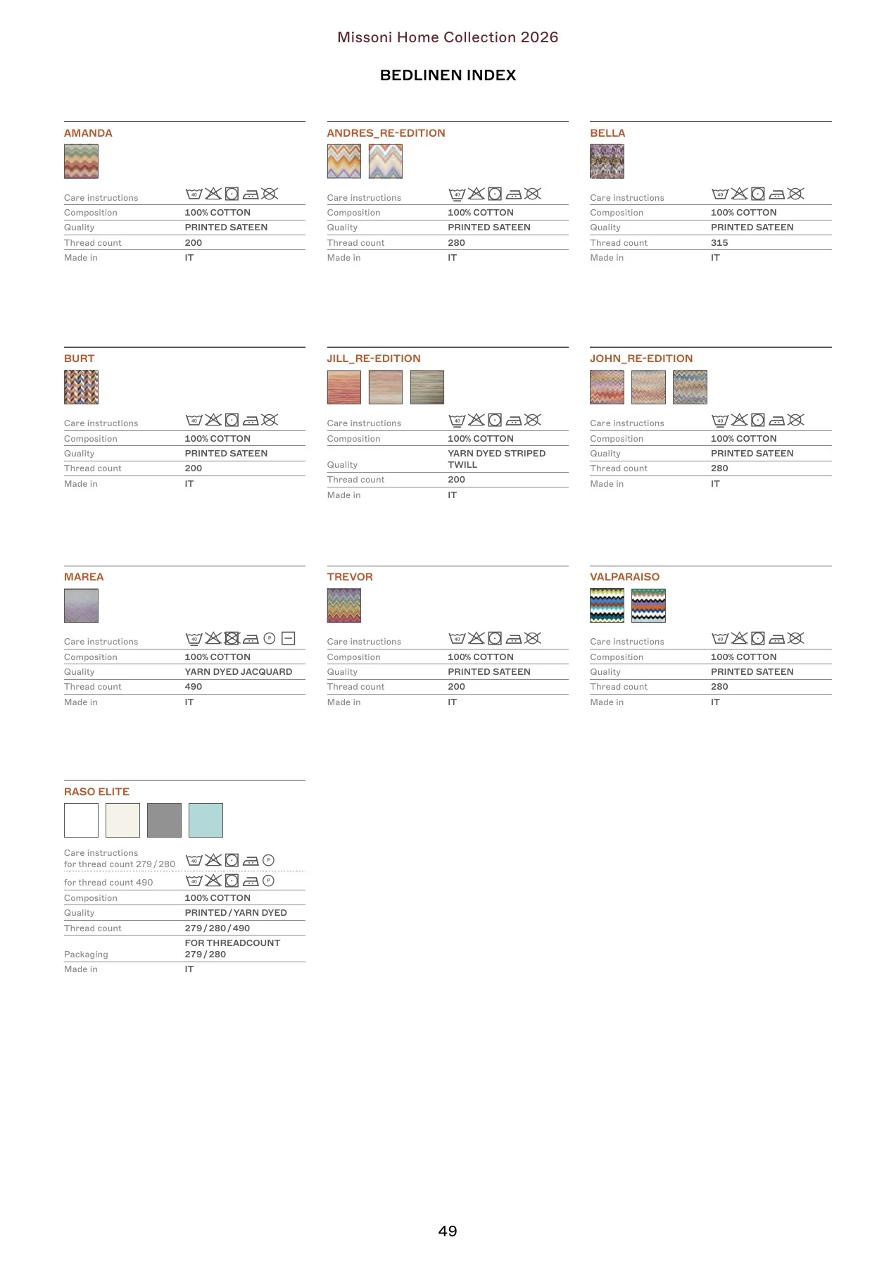 Missoni Home Collection 2026 — страница 49