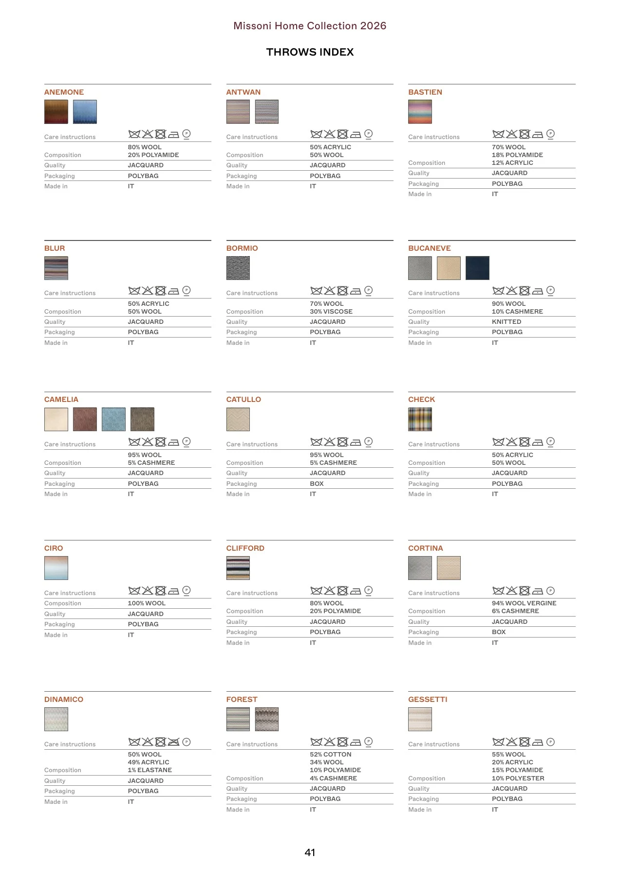 Missoni Home Collection 2026 — страница 41